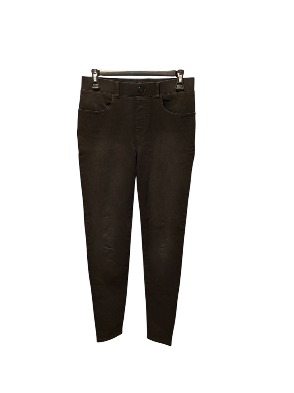 Betabrand 4 Pocket Skinny Leg Yoga Denim in Black Small Long